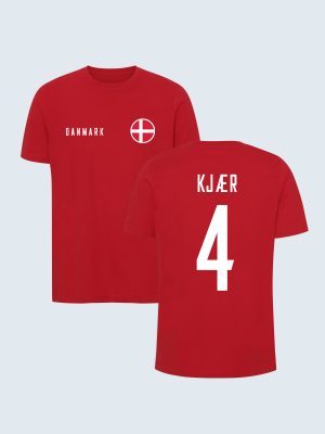 Denmark National Team, T-shirt, Kjaer 4