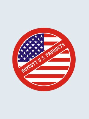 Boycott US Products, Car Sticker, Anti Trump, Bumper Sticker