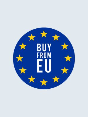 Buy from EU, Car Sticker, Bumper Sticker - Ø8 cm