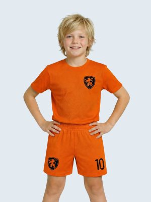 Netherlands, National Team Kit, Kids, T-shirt and Shorts, With Print, Own Name and Number